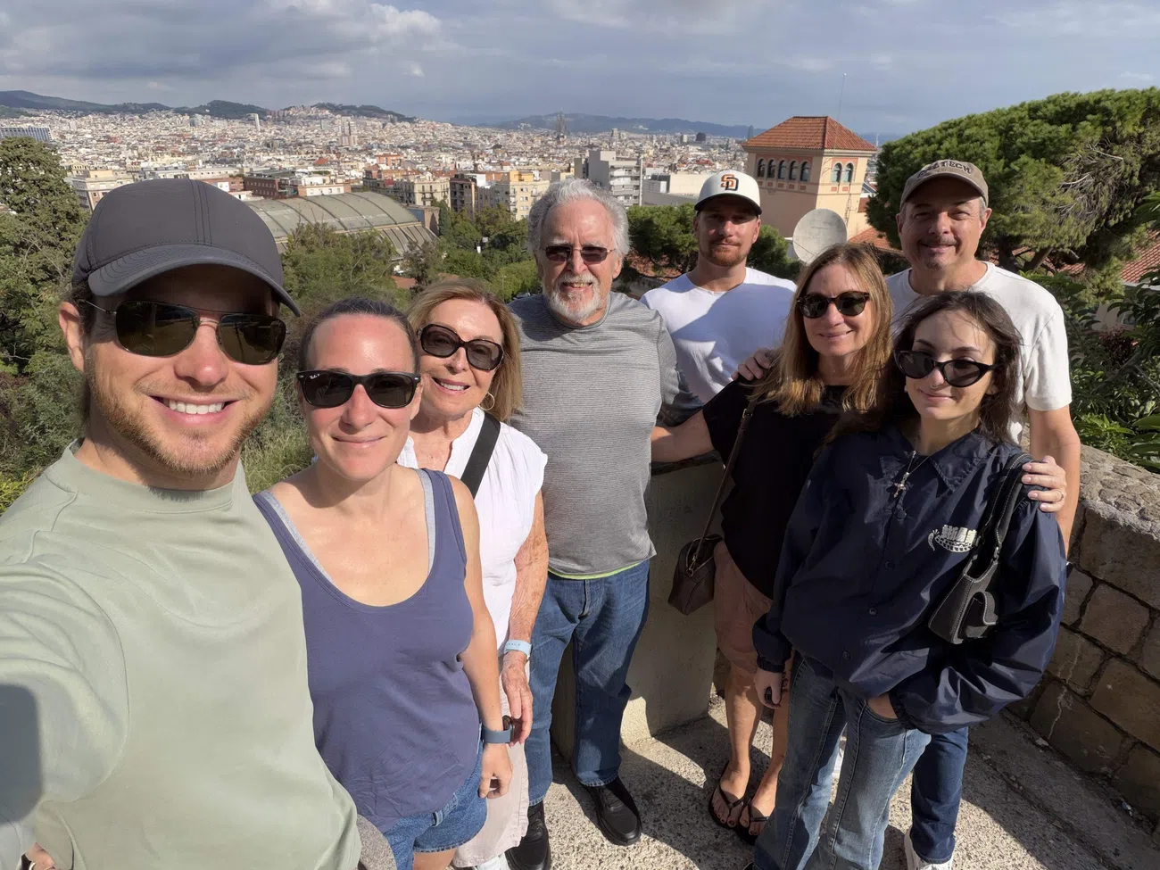 Our family together in Barcelona